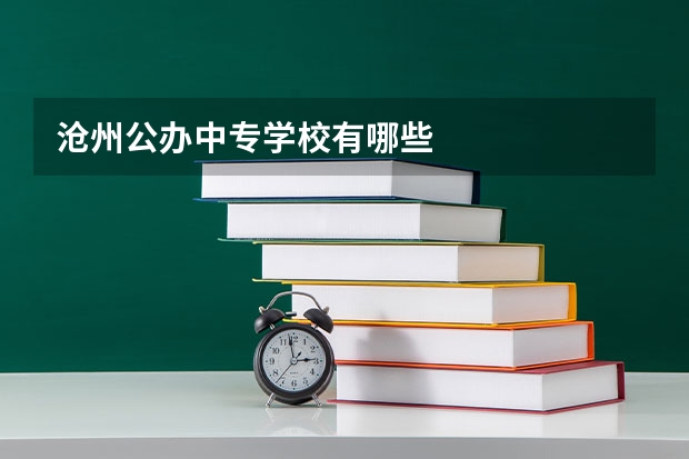 沧州公办中专学校有哪些