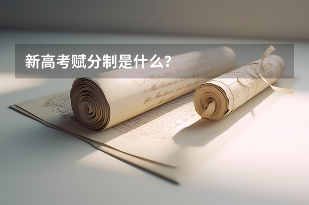 新高考赋分制是什么？