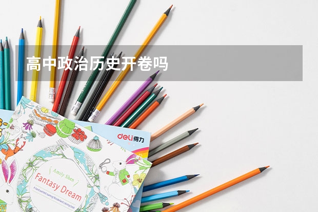 高中政治历史开卷吗