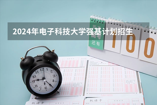 2024年电子科技大学强基计划招生报名条件