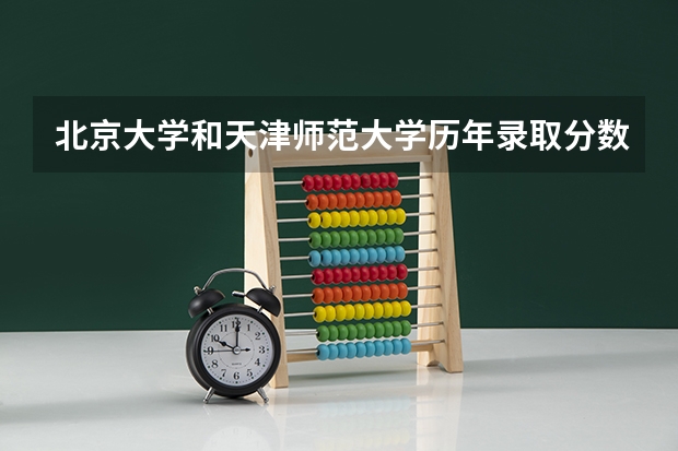 北京大学和天津师范大学历年录取分数线对比