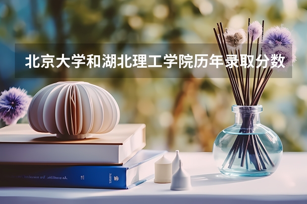 北京大学和湖北理工学院历年录取分数线对比