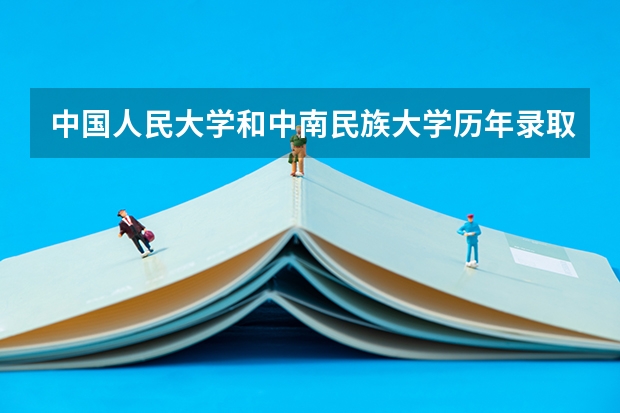 中国人民大学和中南民族大学历年录取分数线对比