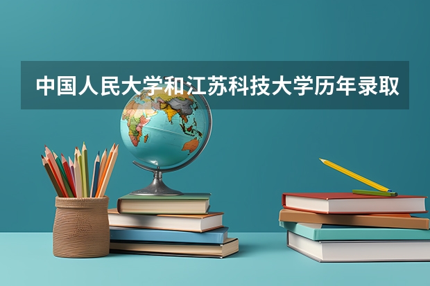 中国人民大学和江苏科技大学历年录取分数线对比