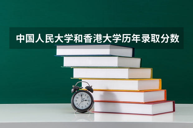 中国人民大学和香港大学历年录取分数线对比