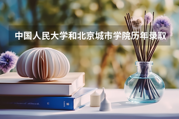 中国人民大学和北京城市学院历年录取分数线对比