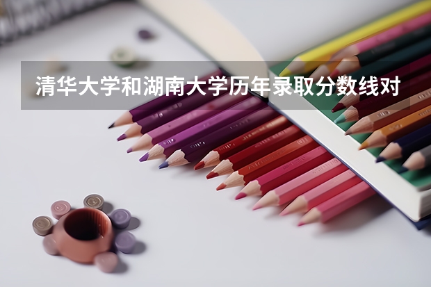 清华大学和湖南大学历年录取分数线对比
