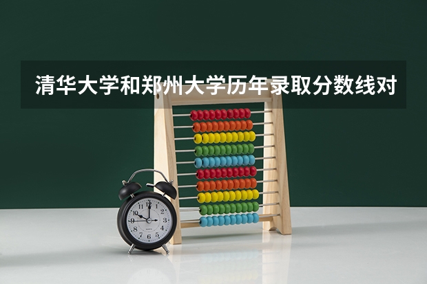 清华大学和郑州大学历年录取分数线对比