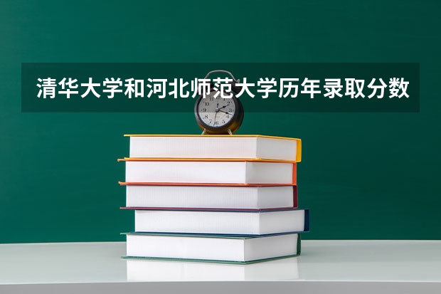 清华大学和河北师范大学历年录取分数线对比
