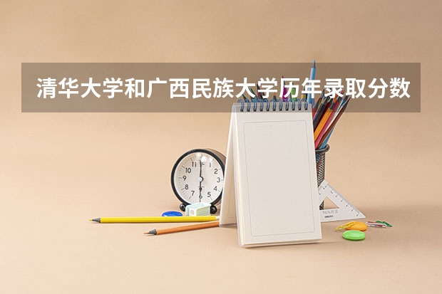 清华大学和广西民族大学历年录取分数线对比