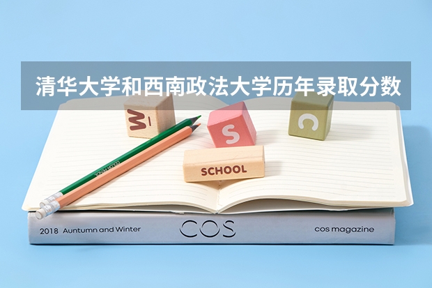 清华大学和西南政法大学历年录取分数线对比