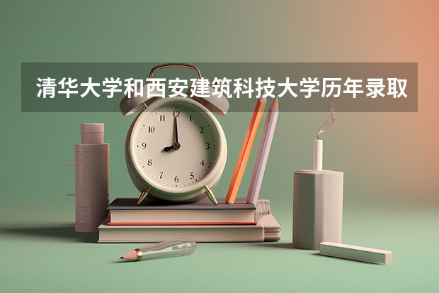 清华大学和西安建筑科技大学历年录取分数线对比
