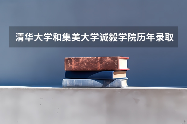 清华大学和集美大学诚毅学院历年录取分数线对比