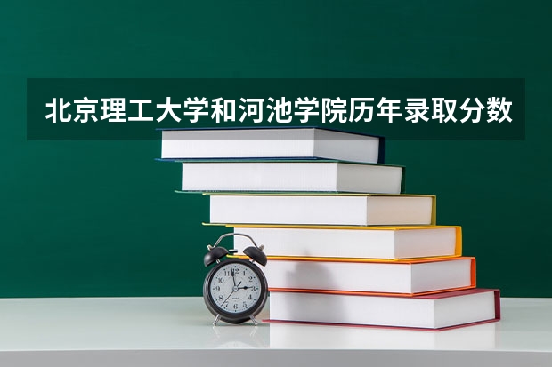 北京理工大学和河池学院历年录取分数线对比