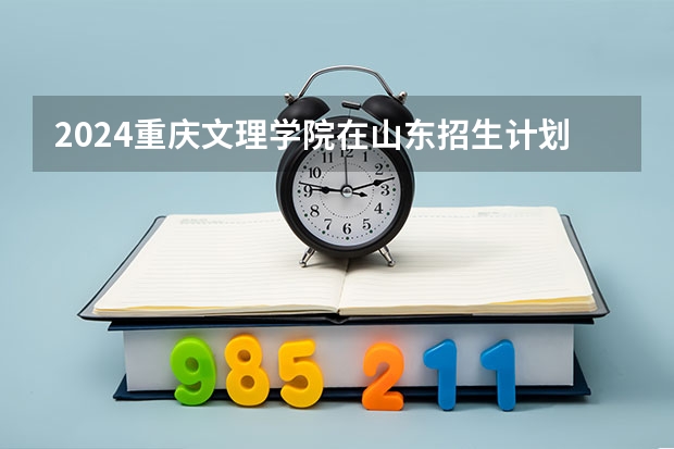 2024重庆文理学院在山东招生计划一览表