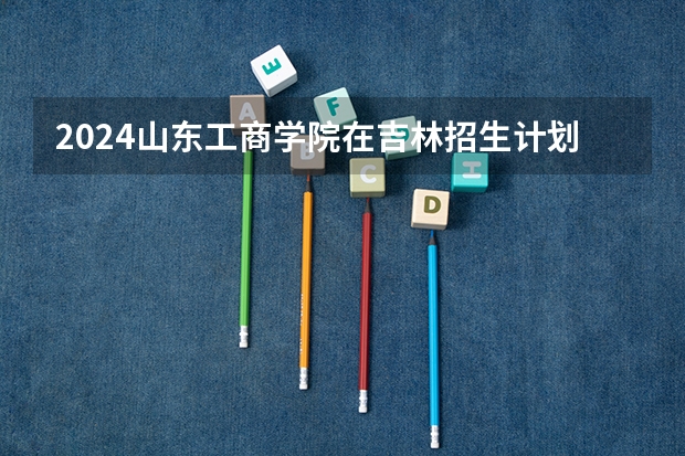 2024山东工商学院在吉林招生计划一览表