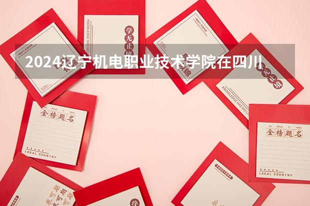 2024辽宁机电职业技术学院在四川招生计划一览表