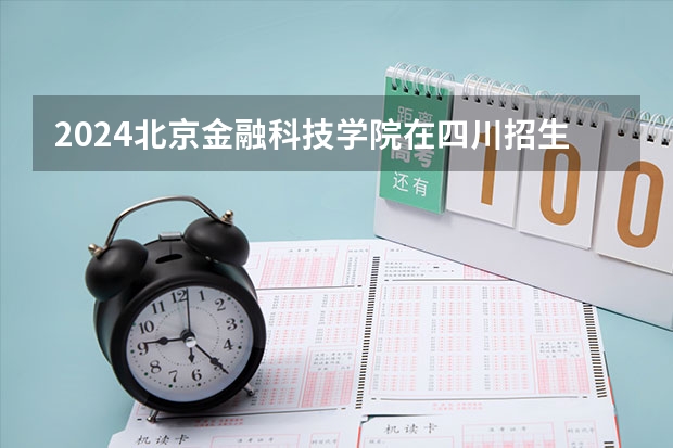 2024北京金融科技学院在四川招生计划一览表