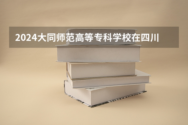 2024大同师范高等专科学校在四川招生计划一览表
