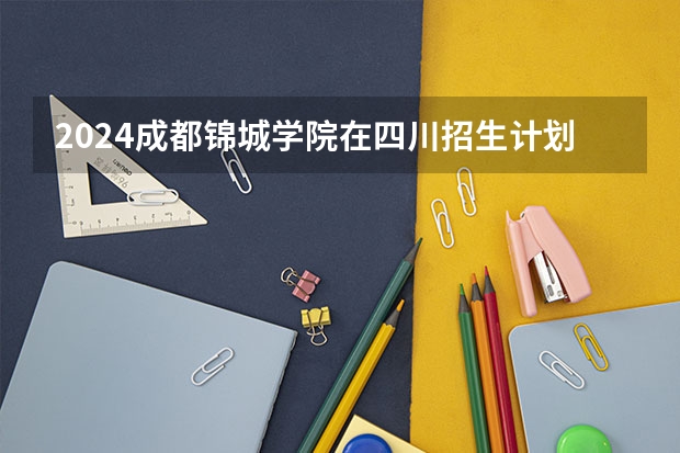 2024成都锦城学院在四川招生计划一览表