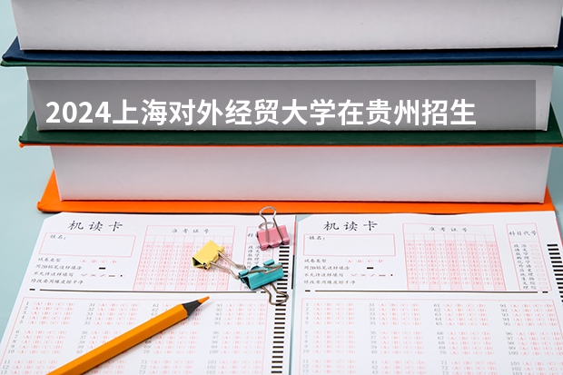 2024上海对外经贸大学在贵州招生计划一览表