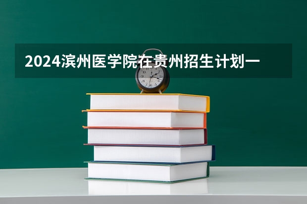 2024滨州医学院在贵州招生计划一览表