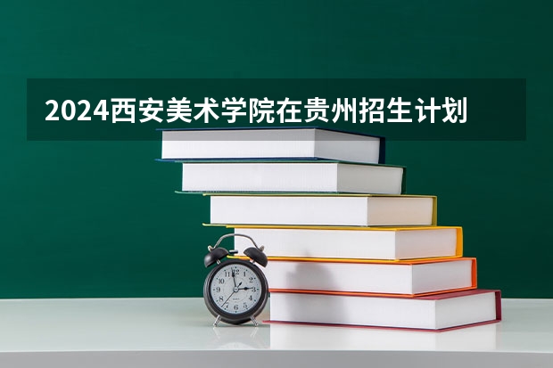 2024西安美术学院在贵州招生计划一览表