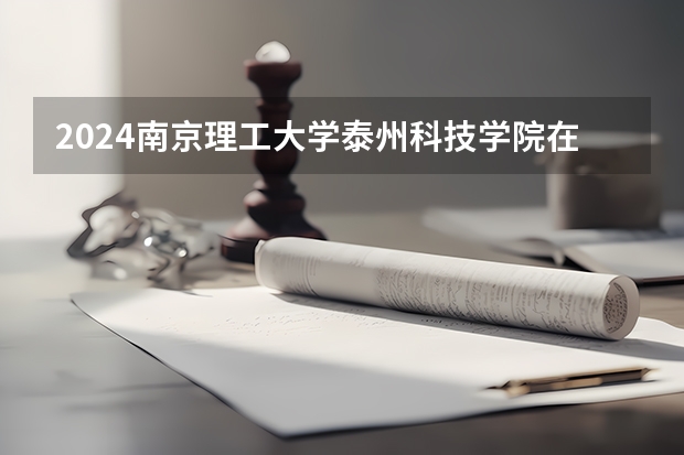2024南京理工大学泰州科技学院在贵州招生计划一览表