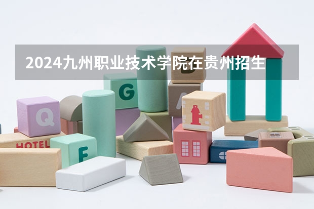 2024九州职业技术学院在贵州招生计划一览表