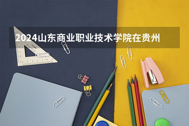 2024山东商业职业技术学院在贵州招生计划一览表
