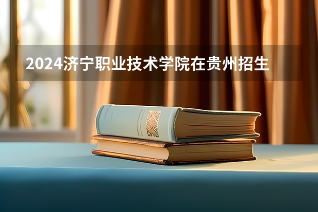 2024济宁职业技术学院在贵州招生计划一览表