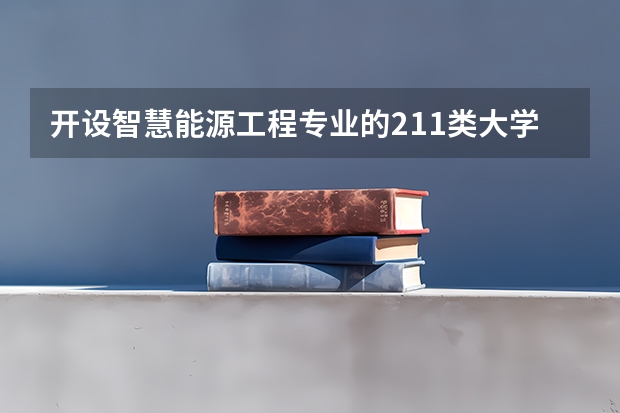 开设智慧能源工程专业的211类大学名单