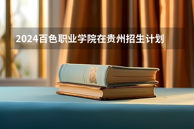 2024百色职业学院在贵州招生计划一览表