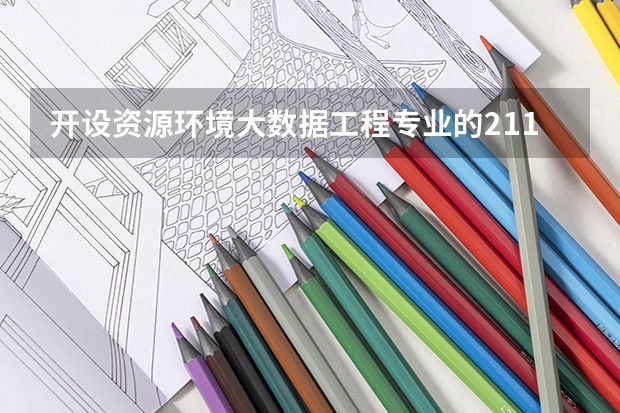 开设资源环境大数据工程专业的211类大学名单