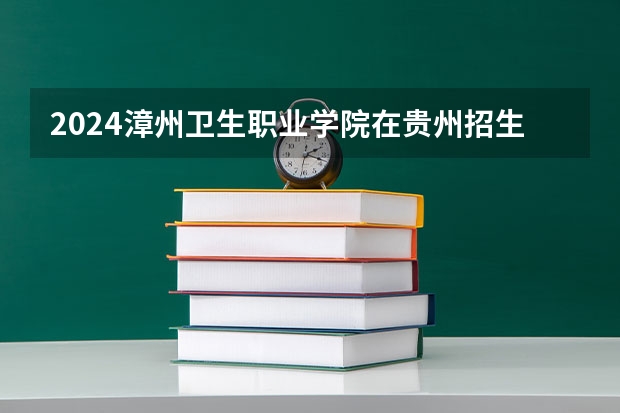 2024漳州卫生职业学院在贵州招生计划一览表