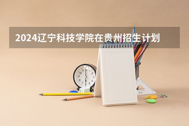 2024辽宁科技学院在贵州招生计划一览表