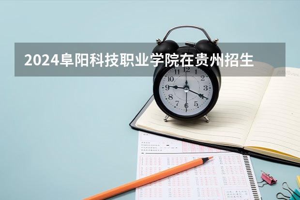 2024阜阳科技职业学院在贵州招生计划一览表