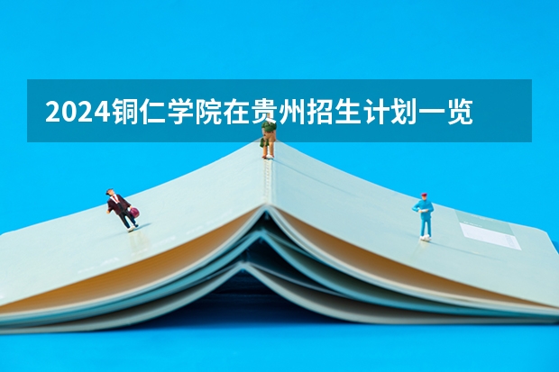 2024铜仁学院在贵州招生计划一览表