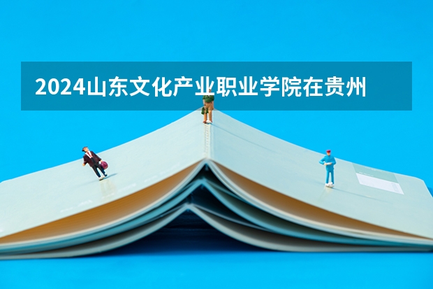 2024山东文化产业职业学院在贵州招生计划一览表