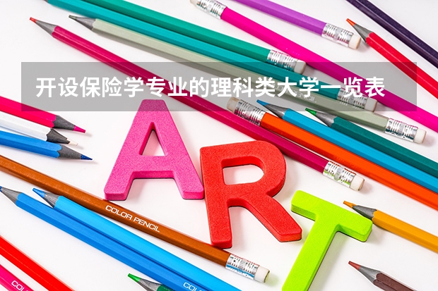 开设保险学专业的理科类大学一览表
