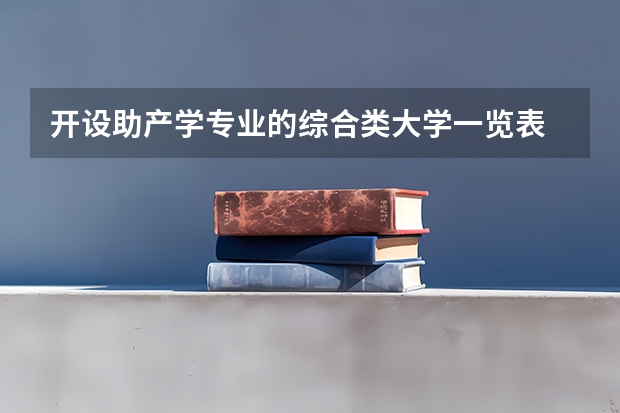 开设助产学专业的综合类大学一览表
