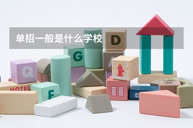 单招一般是什么学校