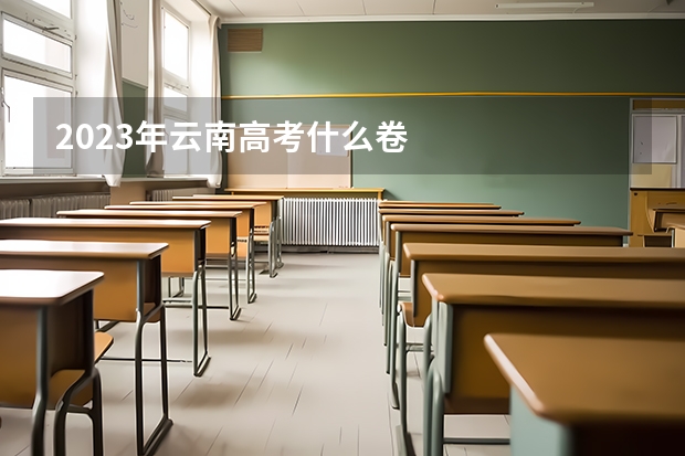 2023年云南高考什么卷