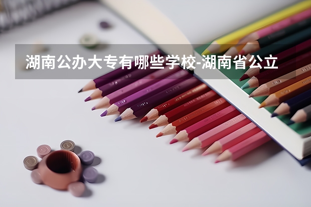 湖南公办大专有哪些学校-湖南省公立专科院校有哪些？