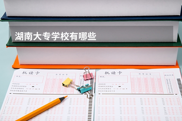 湖南大专学校有哪些
