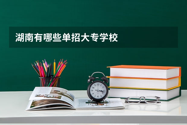 湖南有哪些单招大专学校