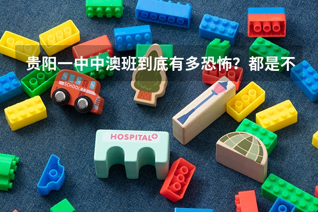 贵阳一中中澳班到底有多恐怖？都是不学的吗？