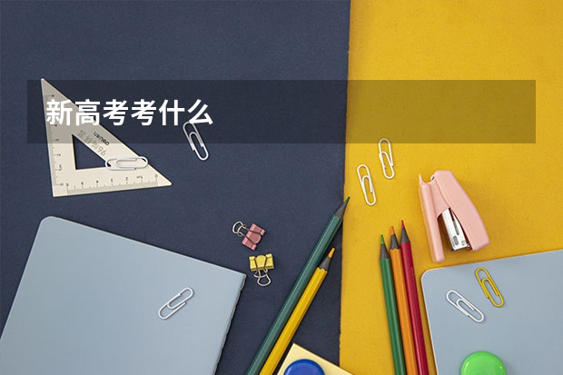 新高考考什么