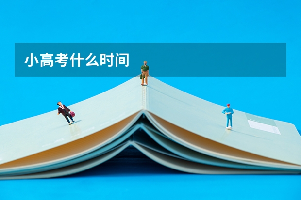 小高考什么时间