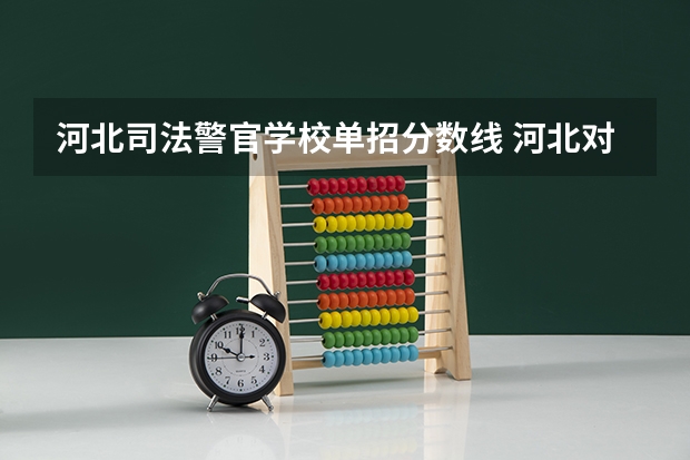 河北司法警官学校单招分数线 河北对外经贸职业学院第十类单招分数线